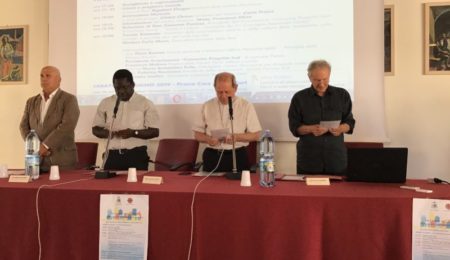 carlo macrì_Don Rigobert Elangui_Mons Francesco Oliva_Don Giacomo Panizza
