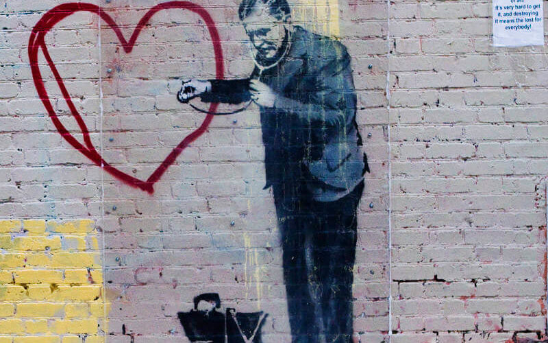Banksy heart