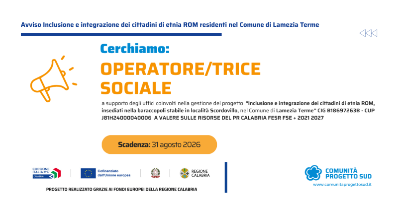 Call operatore/trice sociale Intreccie